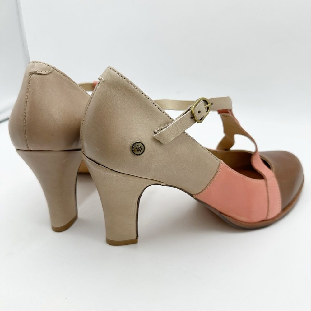 Retro Neosens Tricolor Kitten Heels Style 694 Made in Spain Size EU 40 US 9.5 - Picture 7 of 15